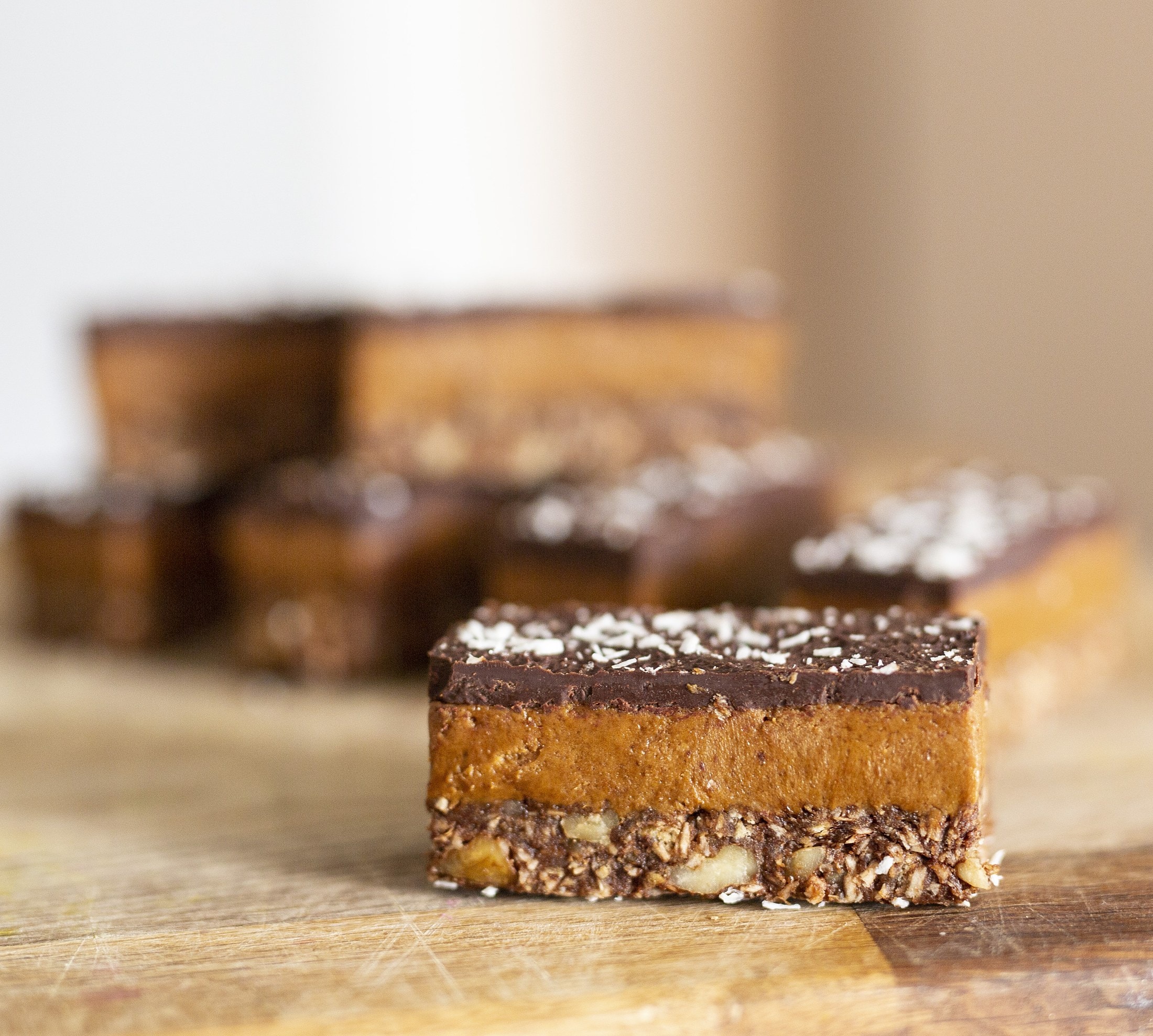 Salted caramel slice