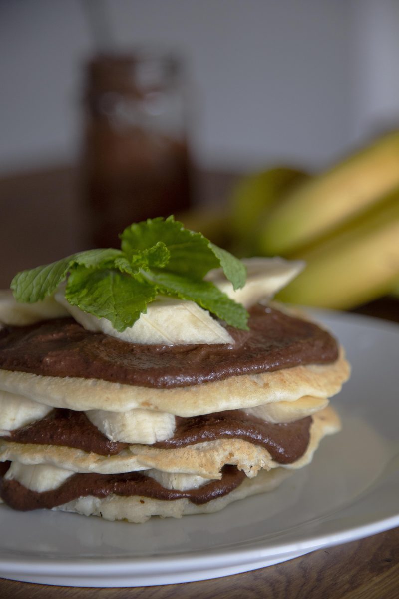 A stack of gluten free pancakes